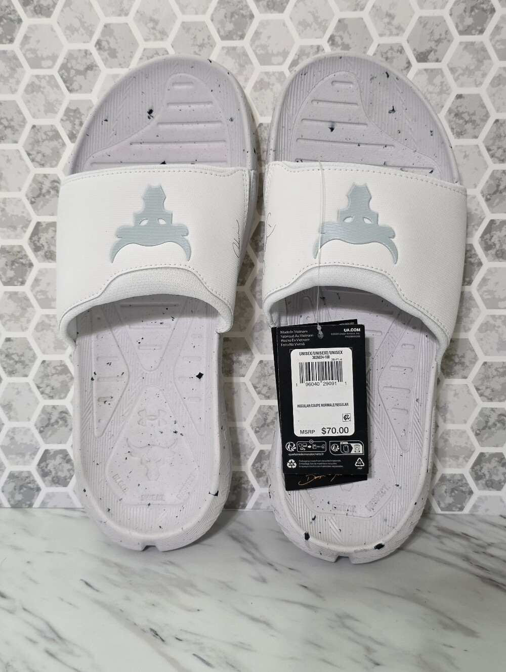 Under Armour Project Rock Men's Slide White Size 11